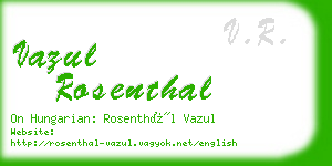 vazul rosenthal business card